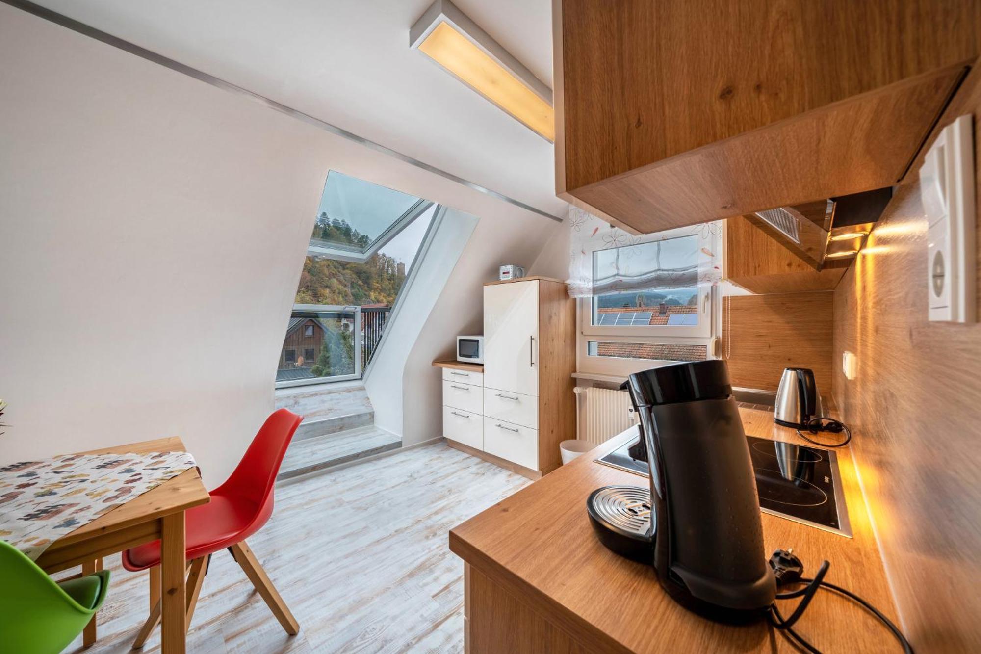 Ferienwohnung Burgblick 하우사크 외부 사진