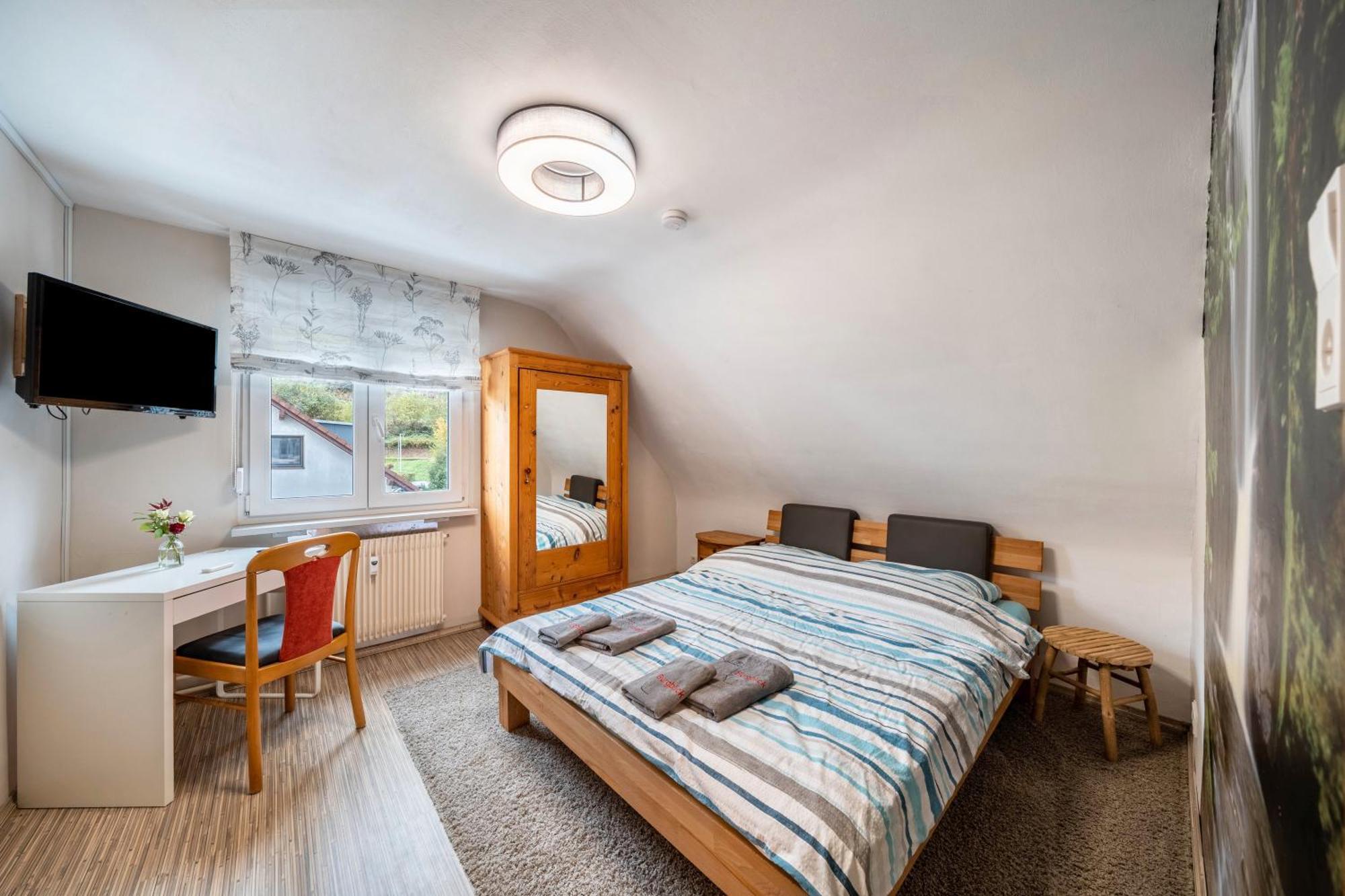 Ferienwohnung Burgblick 하우사크 외부 사진